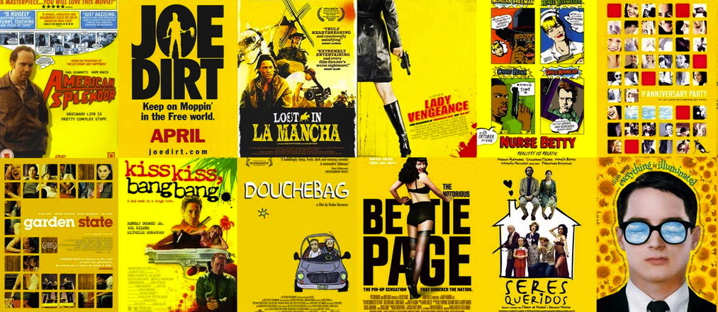 yellow, movie posters, graphic design