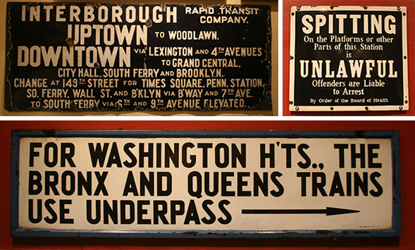 Say what? Confusing signs of the old subway.