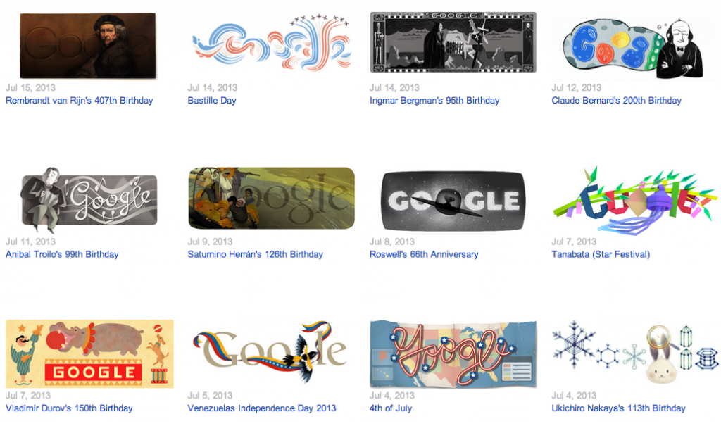 Google Doodles