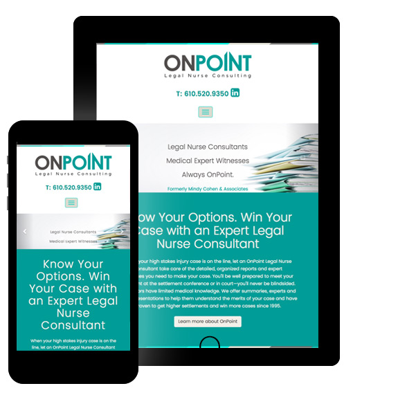 OnPoint-responsive-website-design-viewed-on-ipad