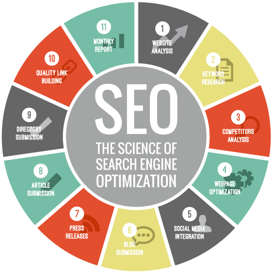 Science of Search Engine Optimization SEO infographic